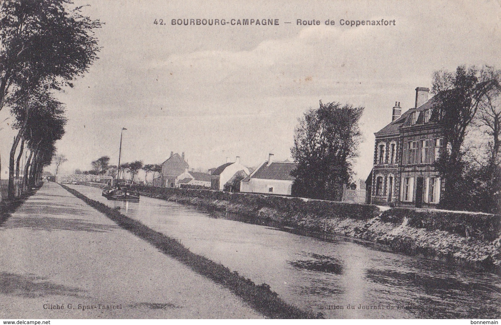 59 Bourbourg Campagne Route De Coppenaxfort Péniche - Autres & Non Classés