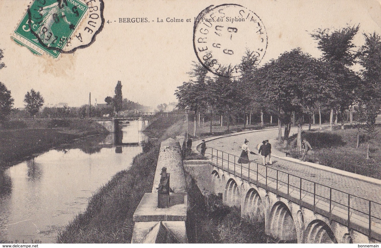 59 Bergues La Colme Et Le Pont Du Siphon - Bergues