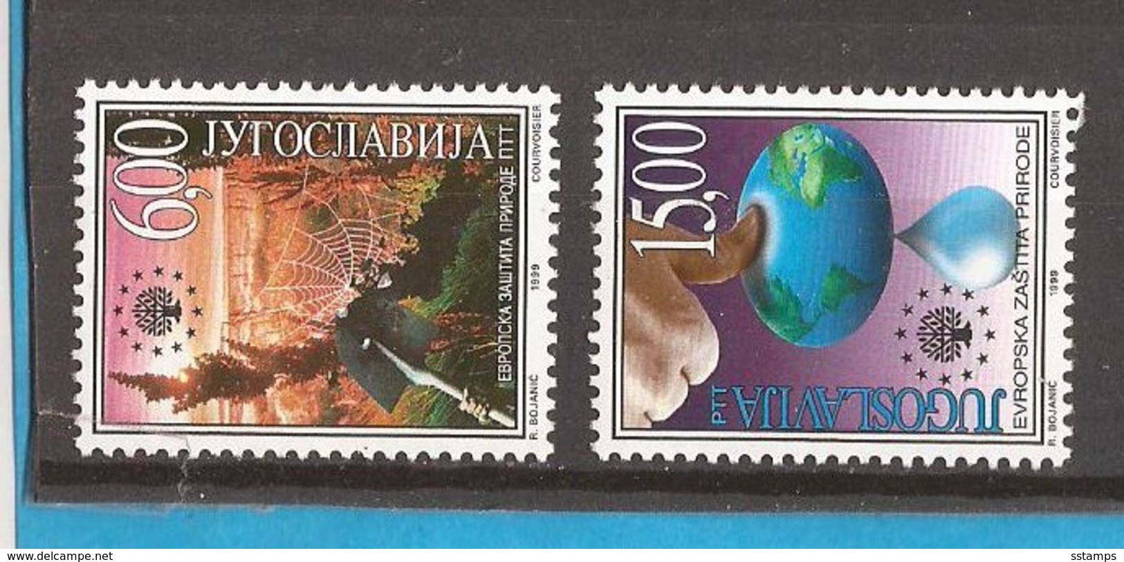 1999  2912-13  PROTECTION NATURA NATURSCHUTZ    IN SERBIEN JUGOSLAVIJA JUGOSLAWIEN  MNH - Protezione Dell'Ambiente & Clima