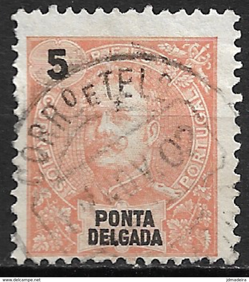 Ponta Delgada – 1897 King Carlos 5 Réis - Ponta Delgada
