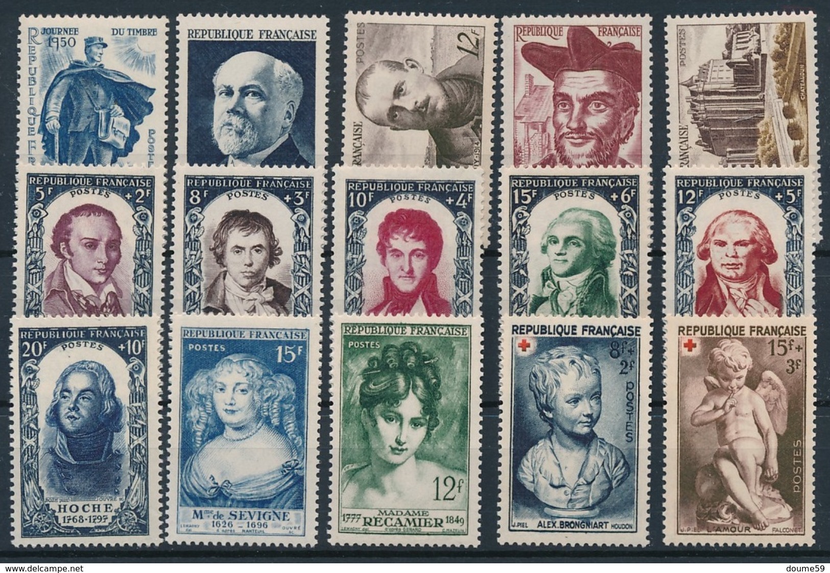 DA-78: FRANCE: Lot Avec Année 1950** - 1950-1959