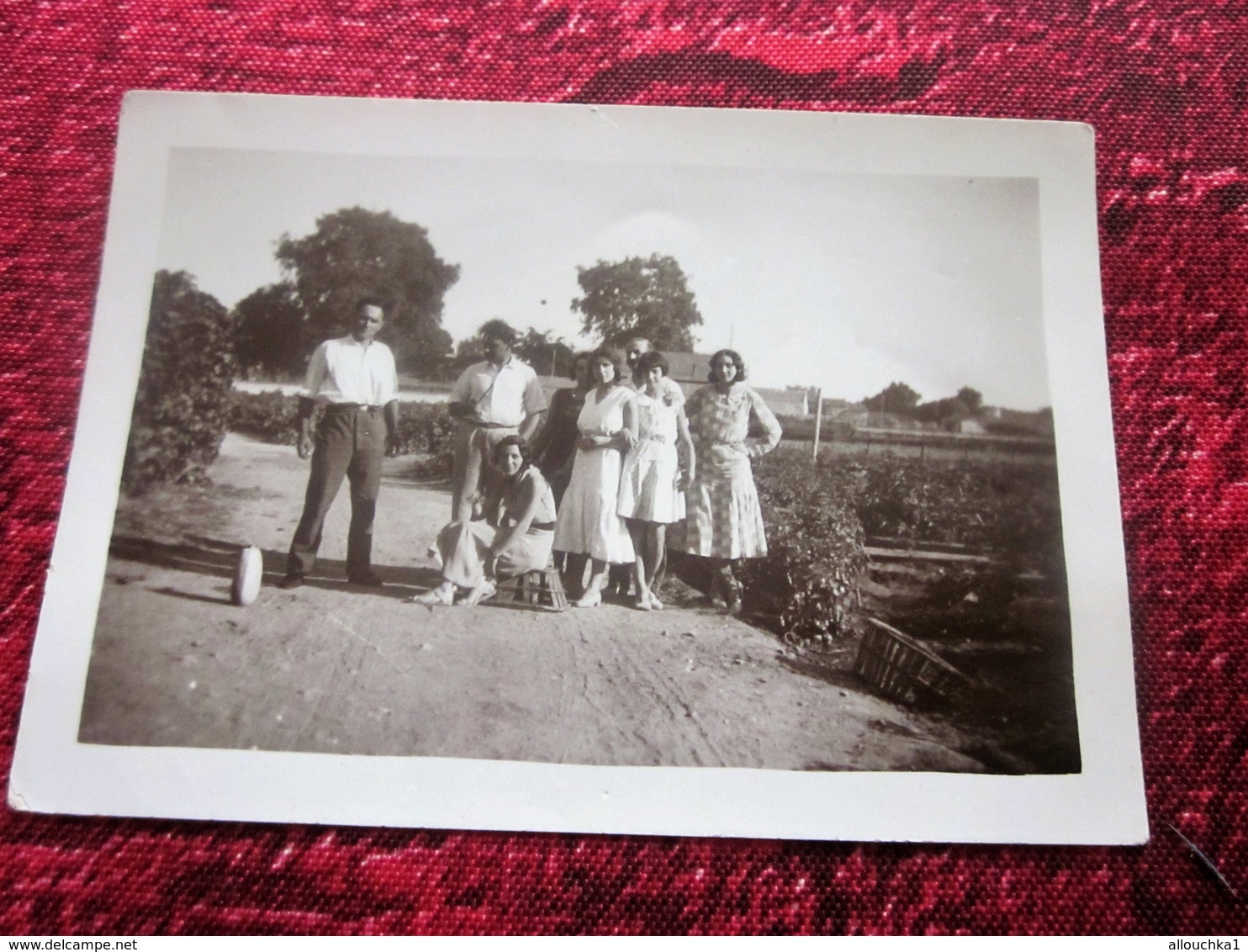 FAMILLE BOURGEOISE PROVENÇALE LIEUX A IDENTIFIER LECON DE PIANO -☛Photographie LOT 4 Photos Originales - Lieux