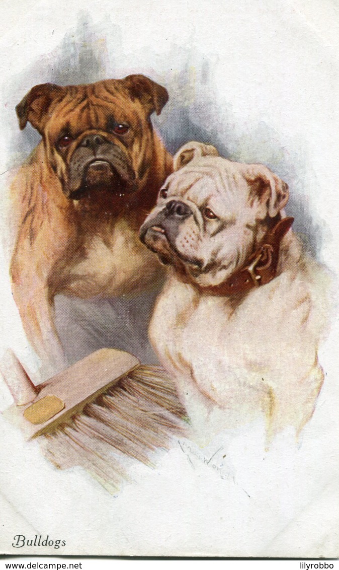 UNITED KINGDOM - BULLDOGS - Dogs Artcard - Hunde