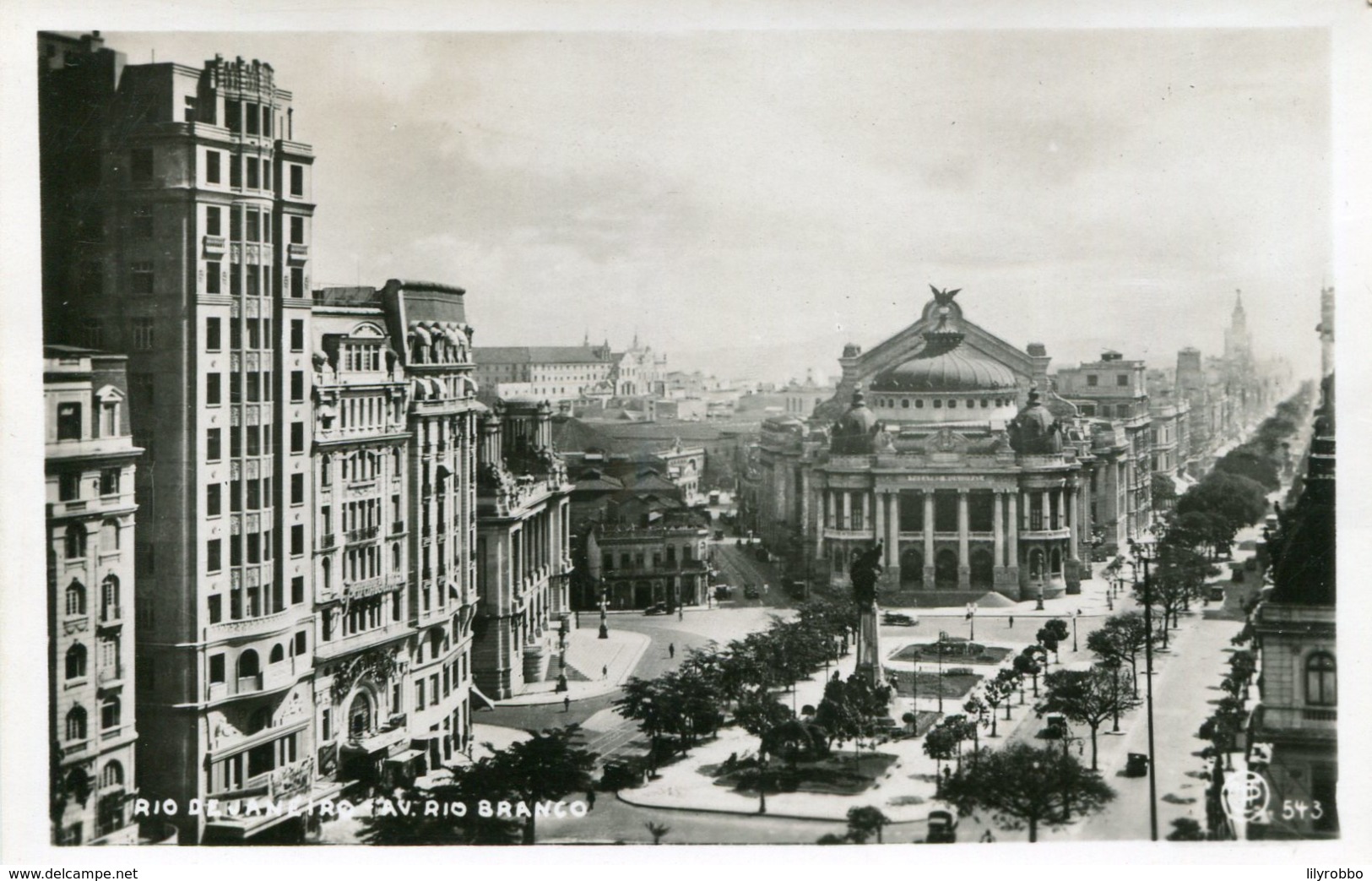 BRAZIL - Rio-de-Janeiro - Avenue Rio Banko - RPPC - Rio De Janeiro