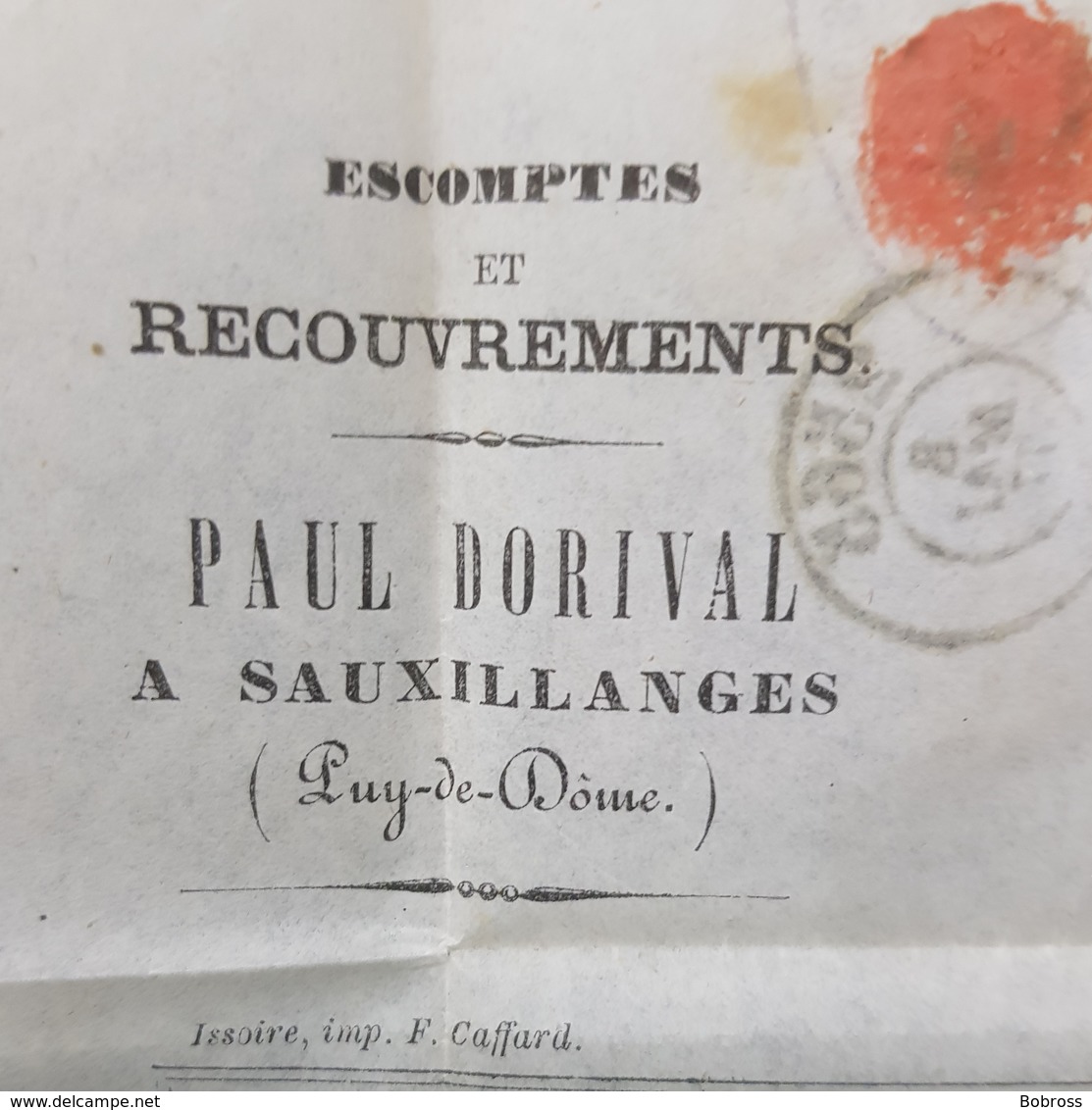 France, 8 Mai 1877 Lettre De Sauxillanges Pour Le Puy, Republique Française - 1877-1920: Période Semi Moderne