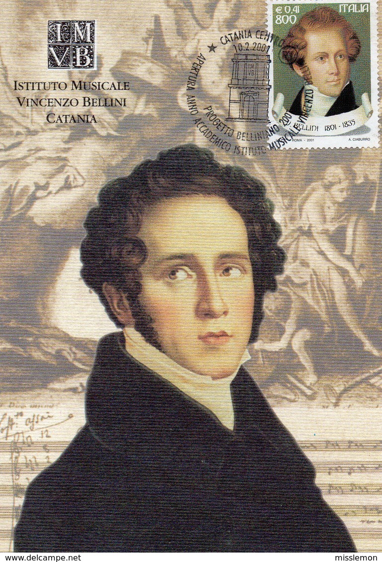 BICENTENARIO DELLA NASCITA DI VINCENZO BELLINI CATANIA 1801 PARIGI 1835 - Chanteurs & Musiciens