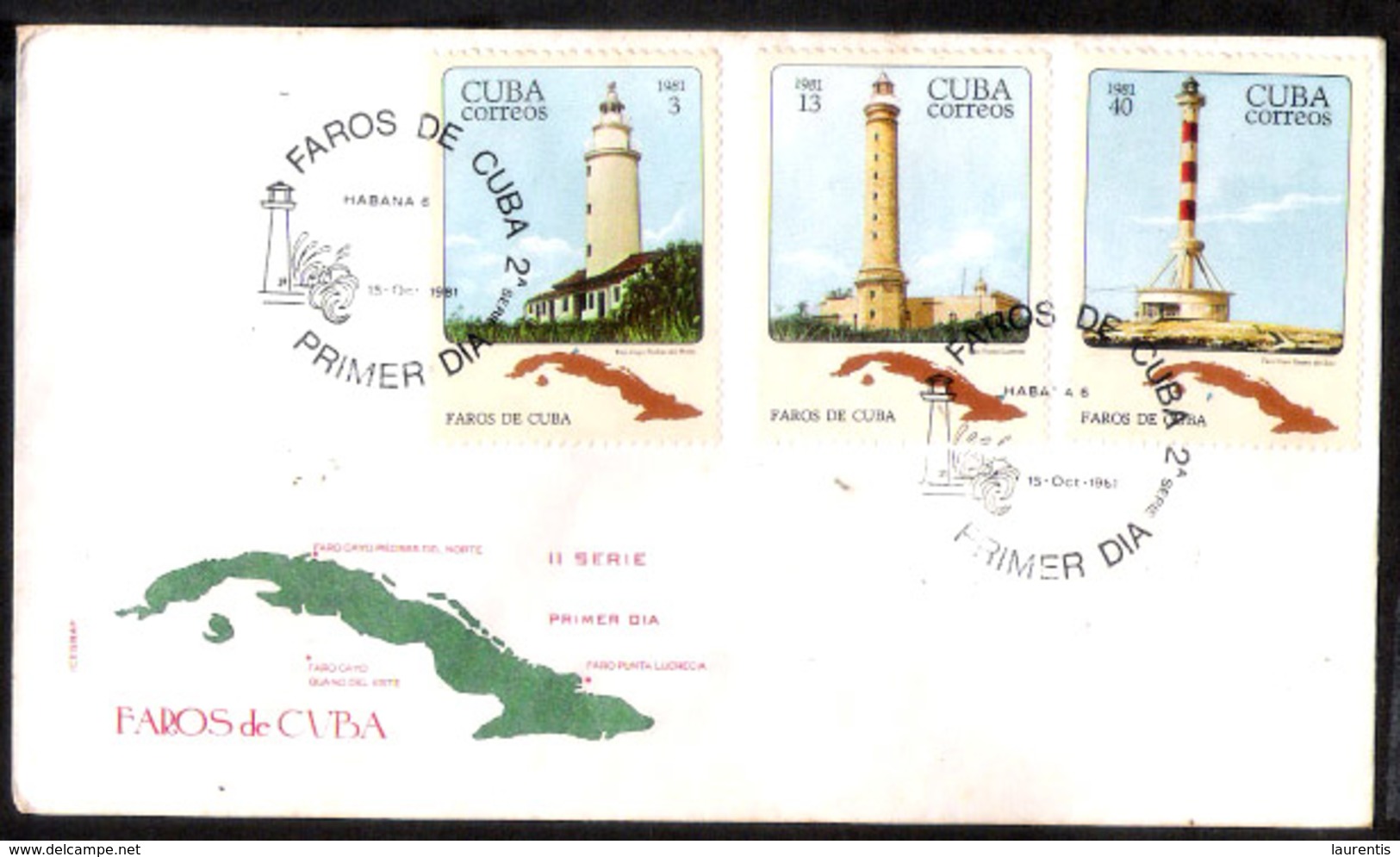 660  Phares - Lighthouses - 1981 - FDC - Cb -  3,50  A10 - Leuchttürme