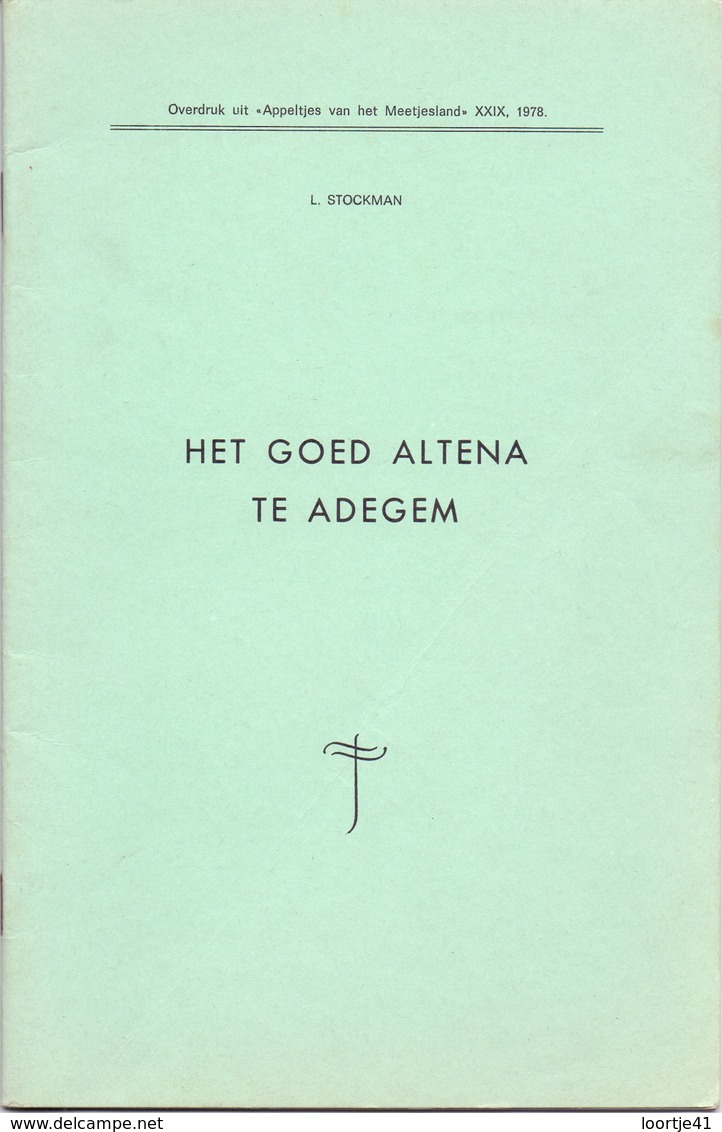 Tijdschrift - Het Goed Altena Te Adegem - 1978 - History