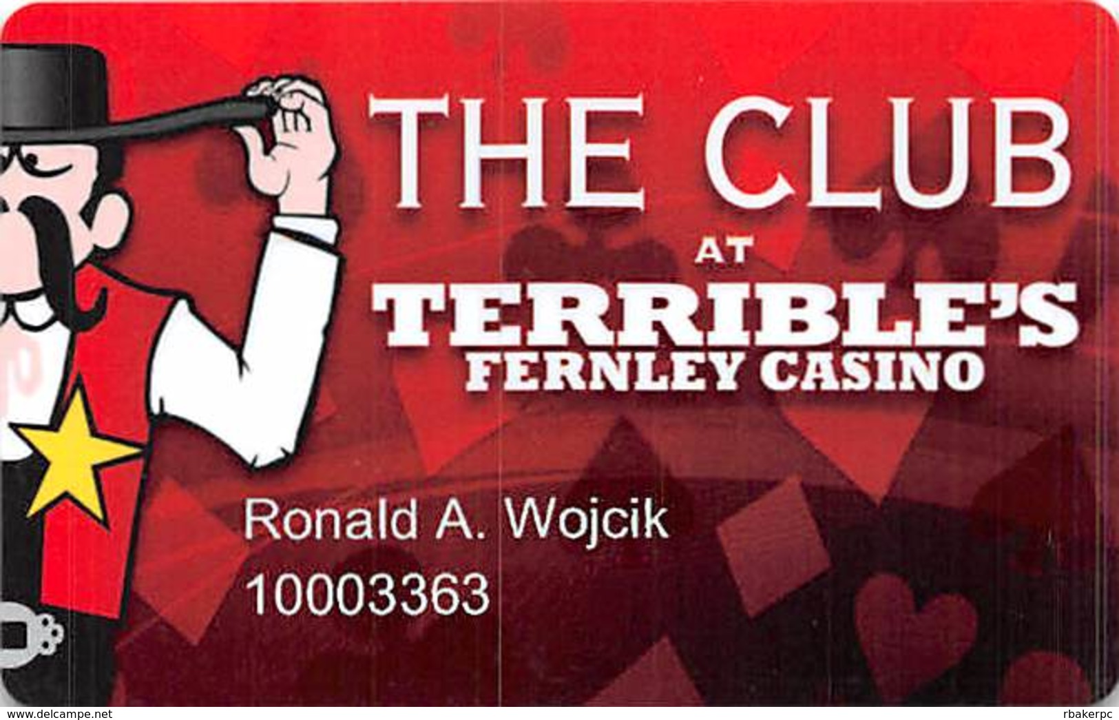 Terrible's Fernley Casino - Fernley NV - Slot Card - Casino Cards