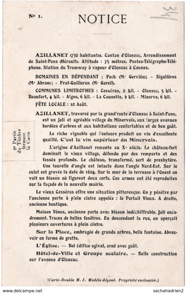 34. AZILLANET. La Gare. 2 - Autres & Non Classés