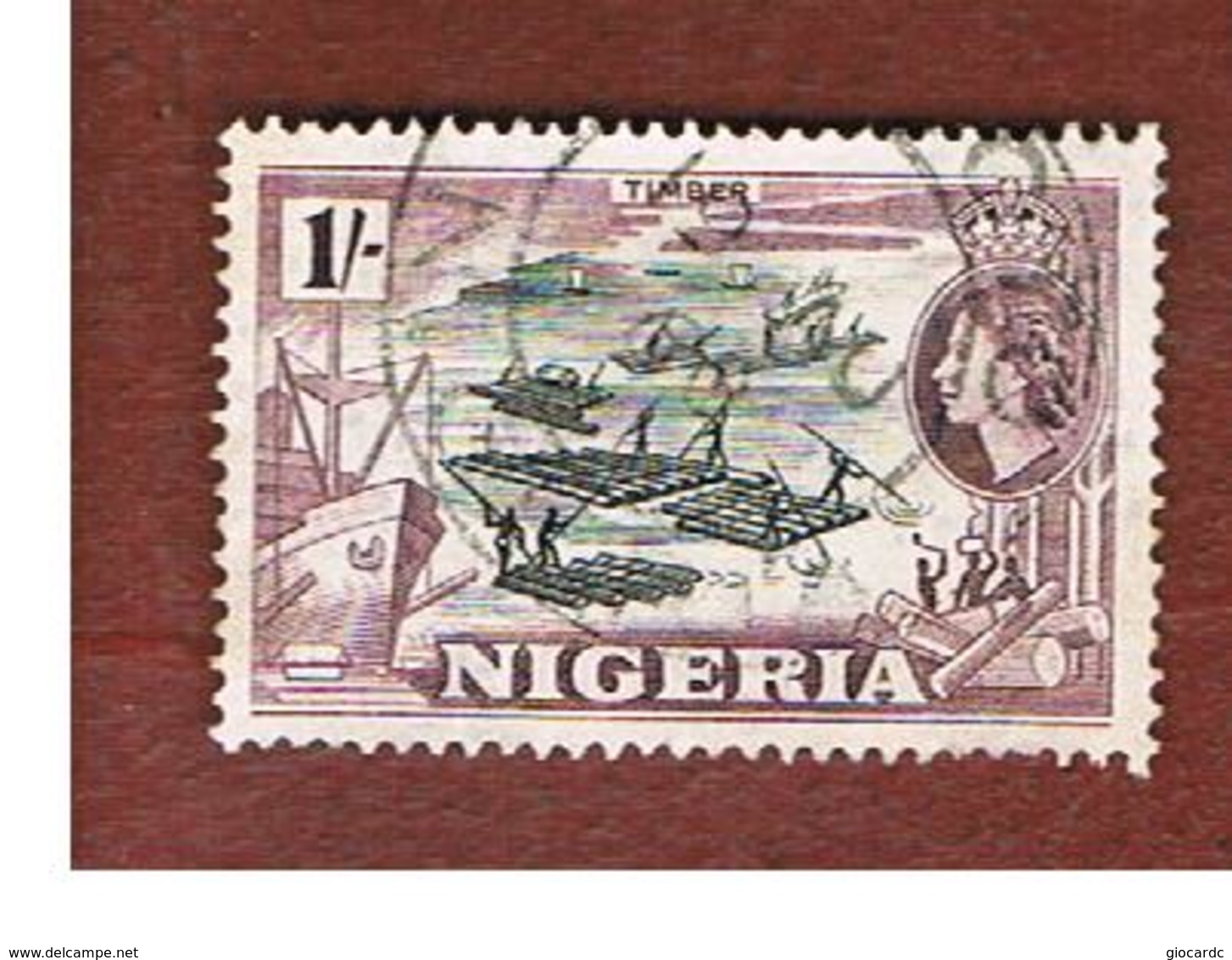 NIGERIA  -  SG 76  -  1953 TIMBER   -  USED * - Nigeria (...-1960)