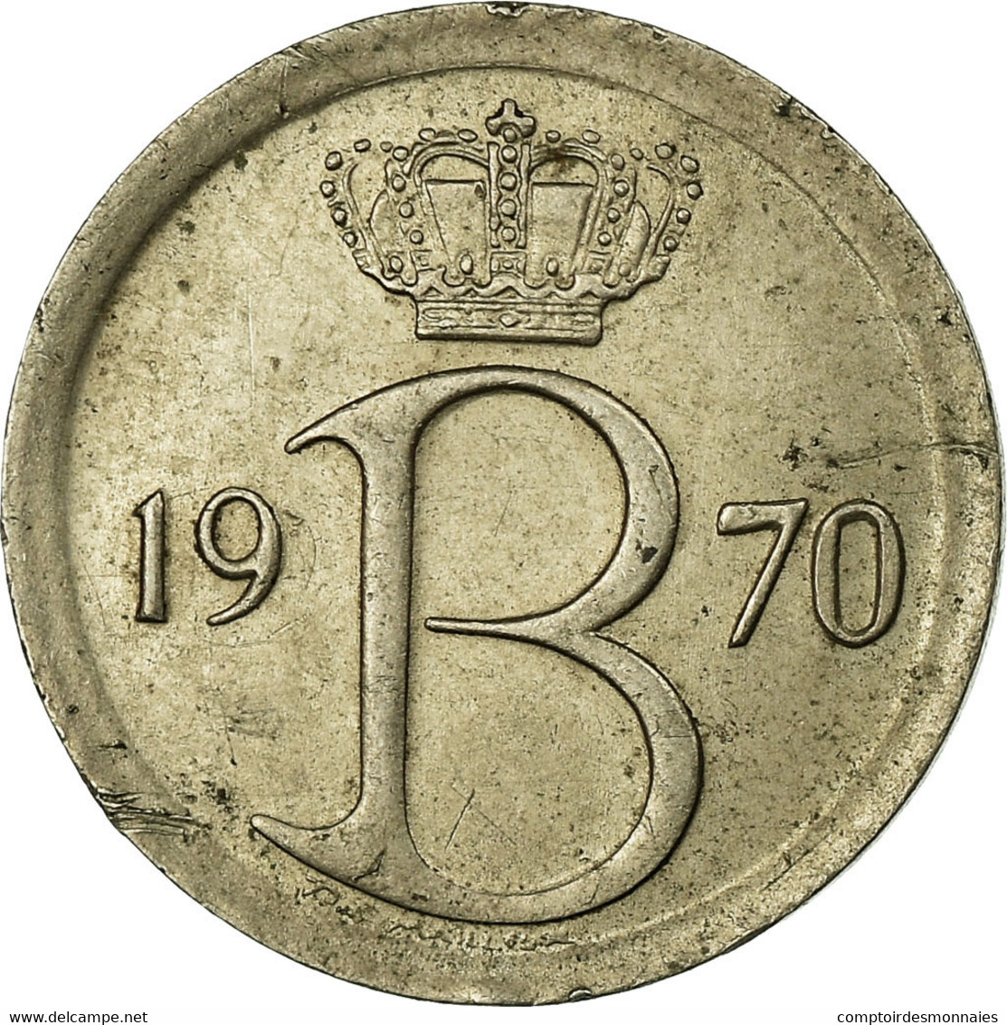 Monnaie, Belgique, 25 Centimes, 1970, Bruxelles, TTB, Copper-nickel, KM:153.2 - 25 Centimes