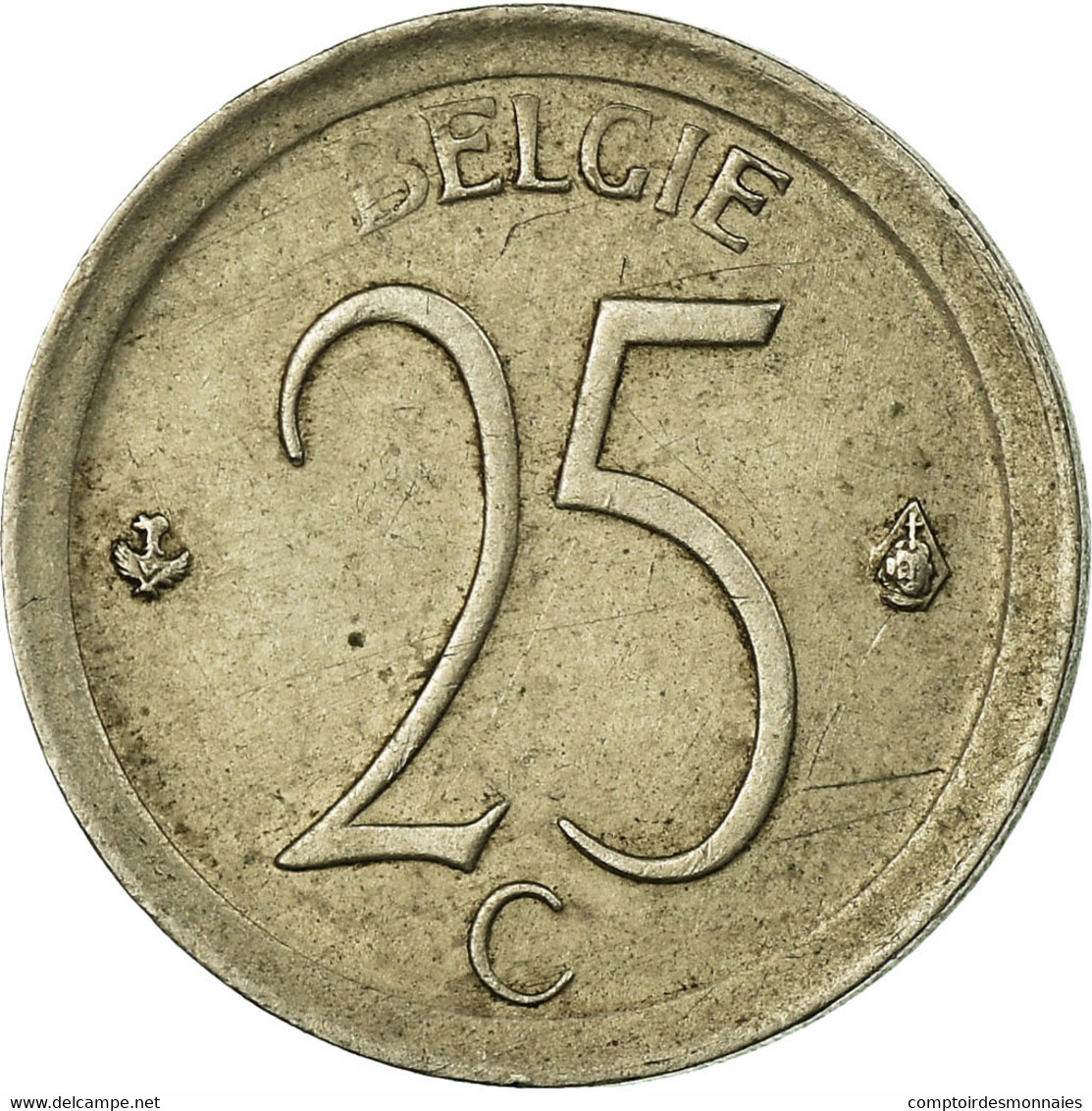 Monnaie, Belgique, 25 Centimes, 1970, Bruxelles, TTB, Copper-nickel, KM:153.2 - 25 Centimes