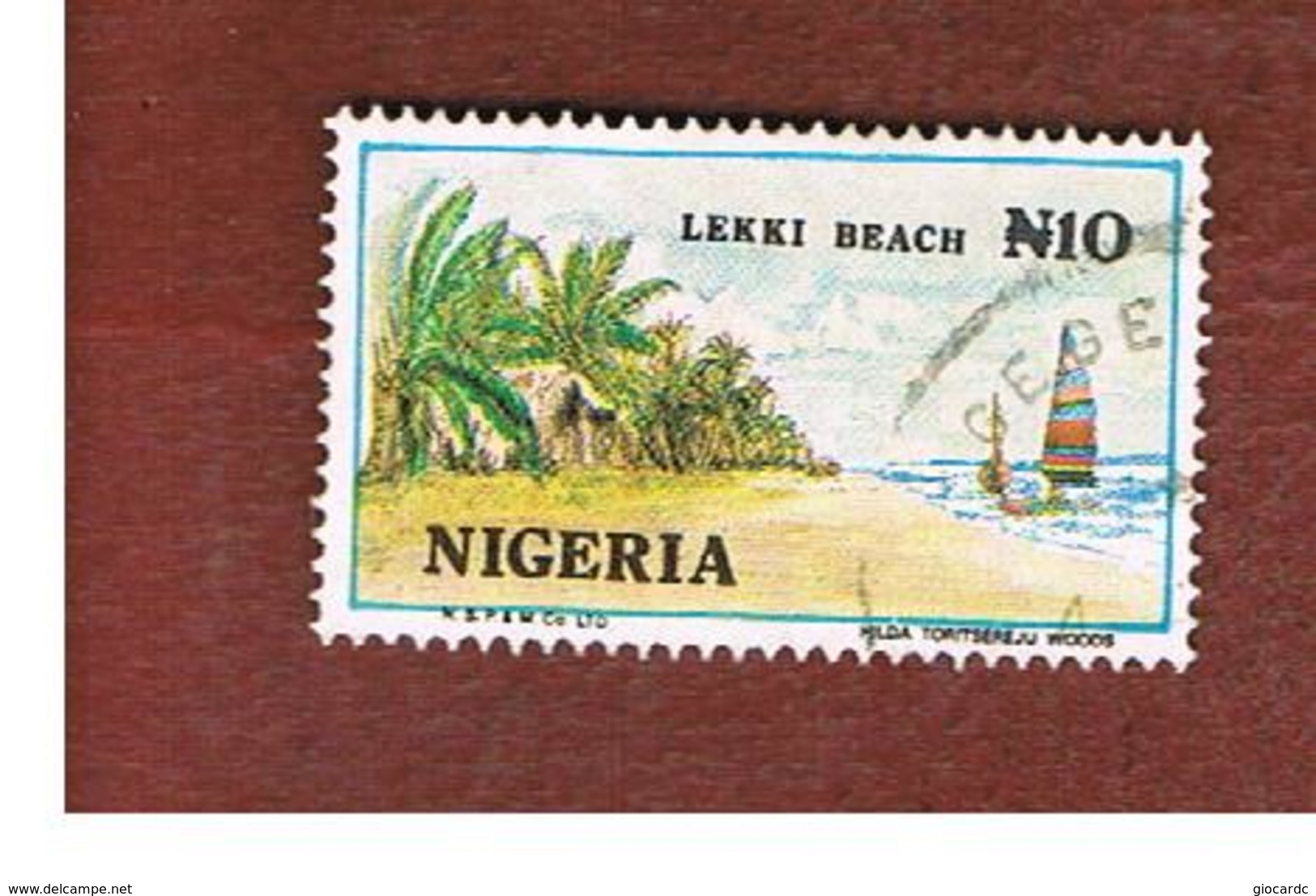 NIGERIA  -  SG 525ba -  1992  LEKKI BEACH     -  USED * - Nigeria (1961-...)