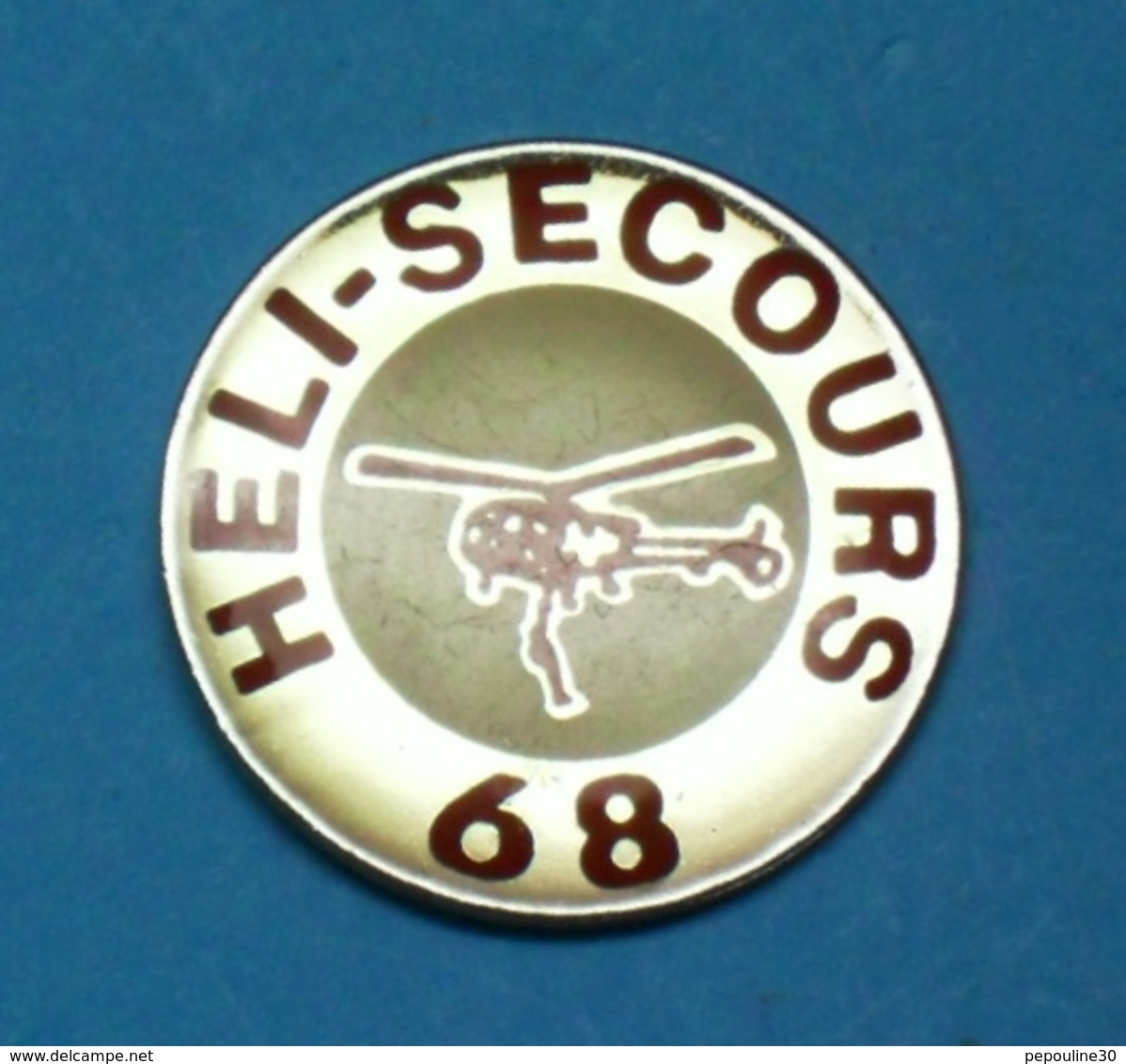 1 PIN'S  //    ** ASSOCIATION / HELI SECOURS / MULHOUSE 68 ** - Associations