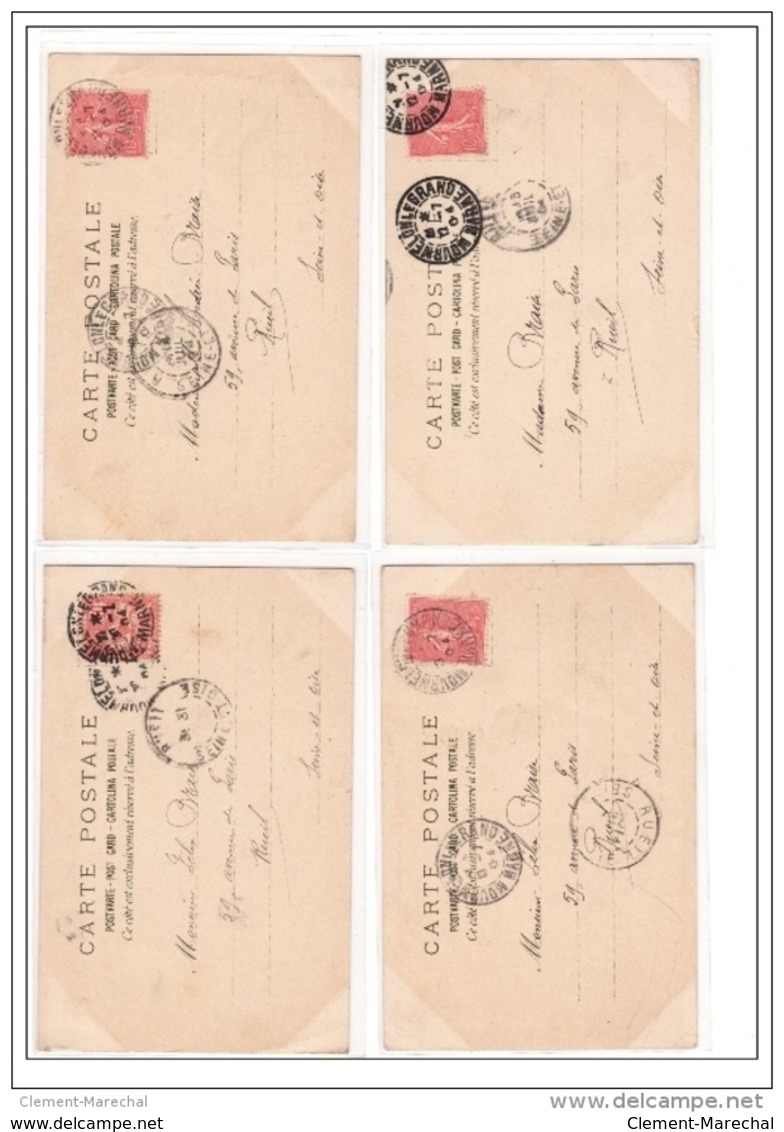 MUCHA Alfons : Série Complète De 10 Cartes Postales Publicitaires Pour Les Champagne """"Moët Et Chandon"""" Bon Etat (é - Mucha, Alphonse