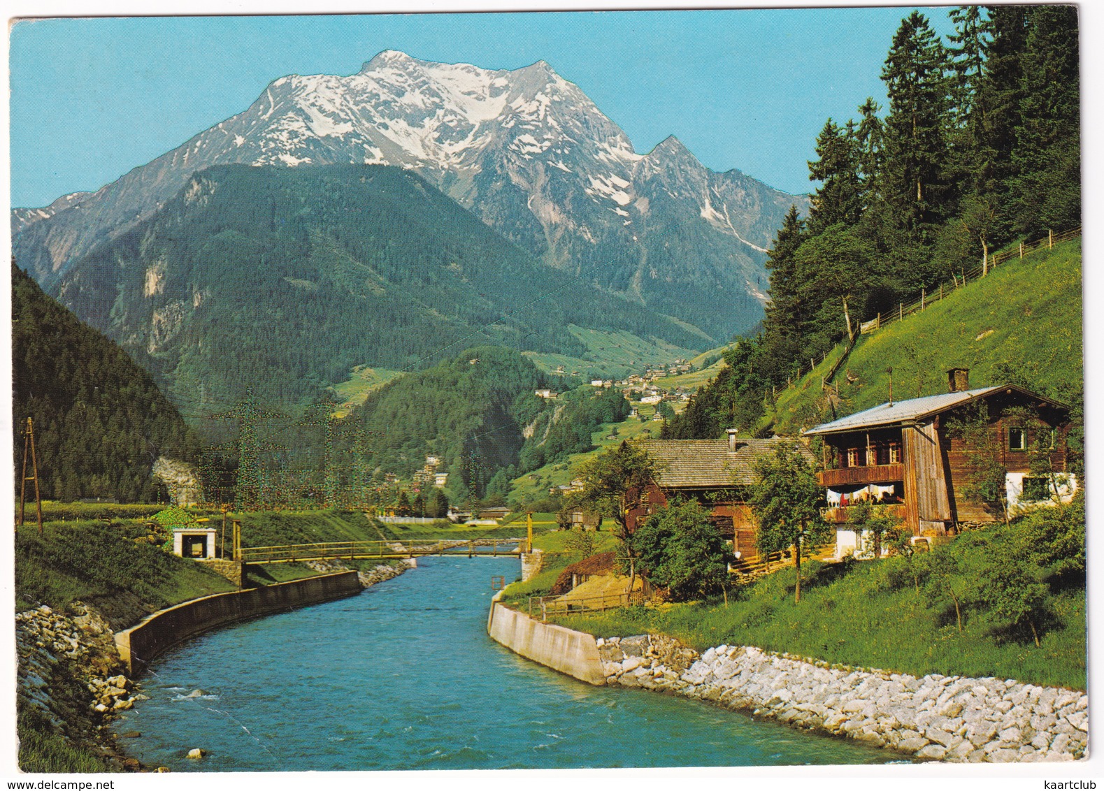 Partie An Der Ziller Mit Grünberg 2805 M - Zillertal - Tirol - Zillertal