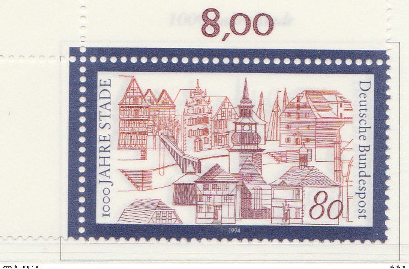 PIA -GER-  1994  : Millenario Della Città Di Stade -  (Yv 1541) - Unused Stamps