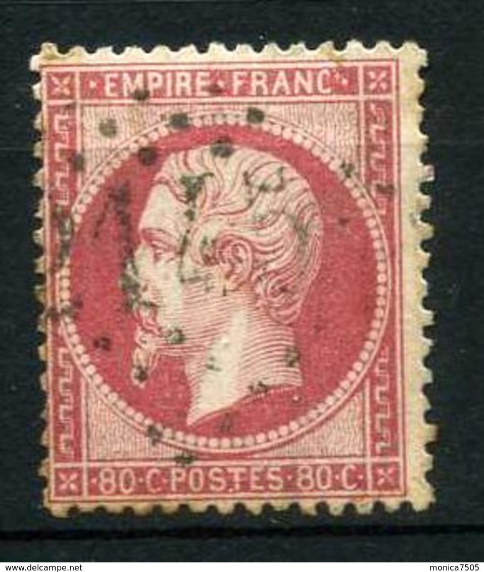 FRANCE ( POSTE ) : Y&T N° 24 TIMBRE  BIEN  OBLITERE , A VOIR . - 1862 Napoléon III