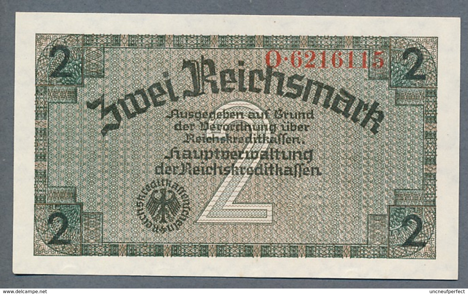 P-R137  Ro552a  ZWK-3a  2 Reichsmark 1939/44 ** UNC ** - Other & Unclassified