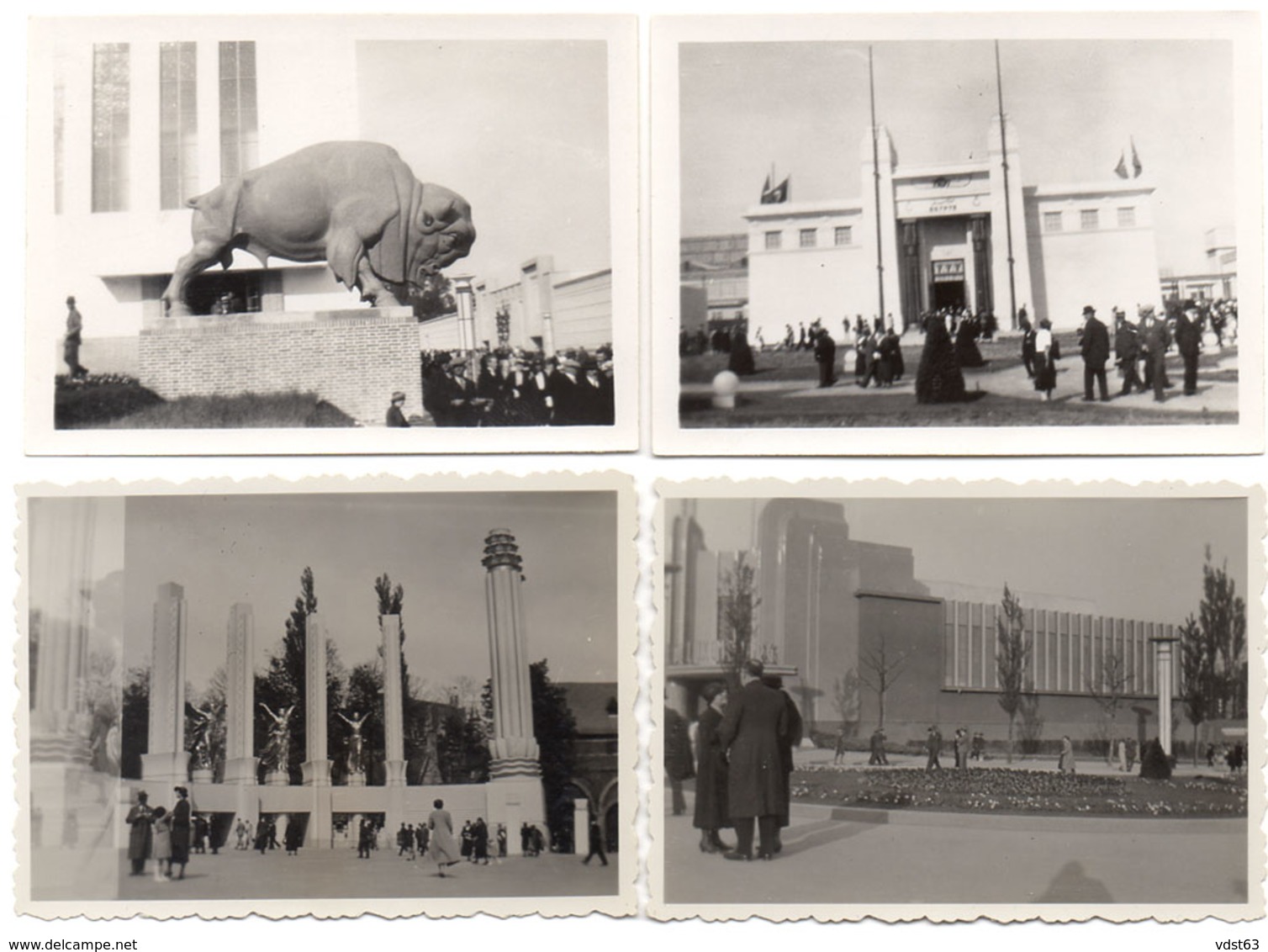 8 X Photo Bruxelles EXPOSITION UNIVERSELLE 1935 Brussel Tentoonstelling Halle Aux Cuirs Egypte Luxembourg Vie Catholique - Expositions Universelles