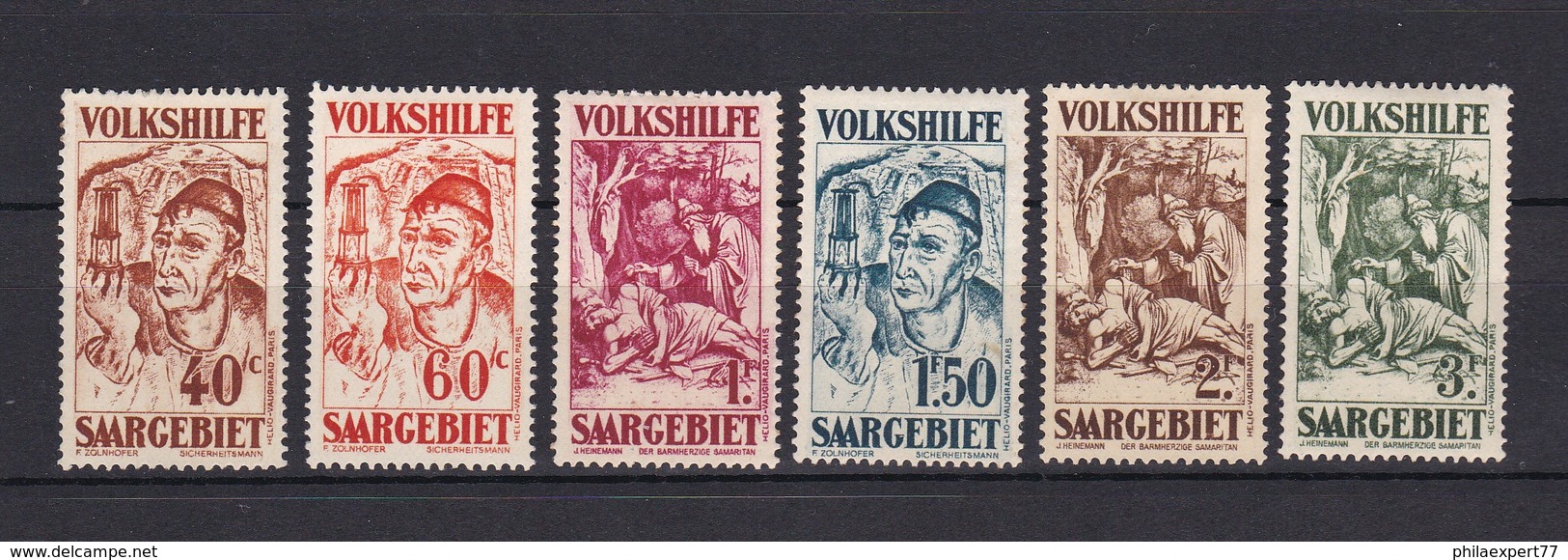 Saarland - 1931 - Michel Nr. 144/149 - Ungebr. - 80 Euro - Ungebraucht