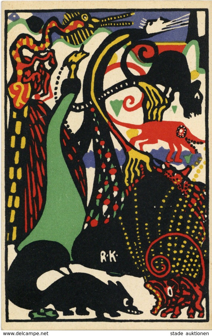 Wiener Werkstätte 148 Kalvach, Rudolf I-II (Rücks. Klebestelle) R!R! - Wiener Werkstaetten