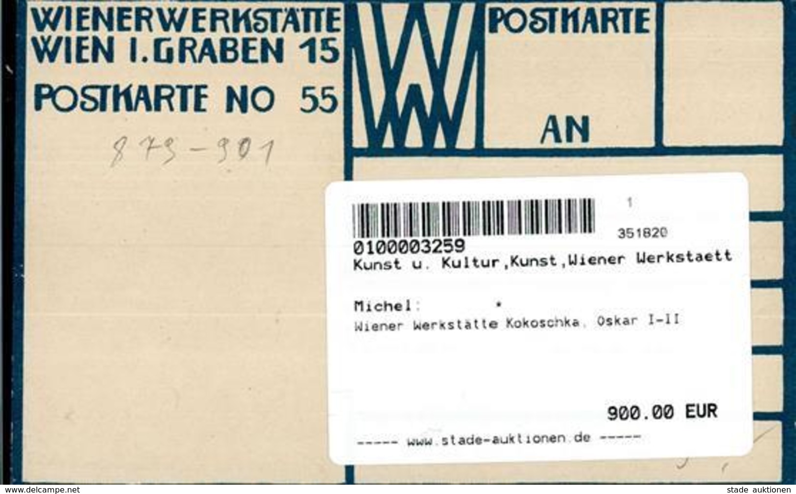Wiener Werkstätte 55 Kokoschka, Oskar I-II - Wiener Werkstaetten