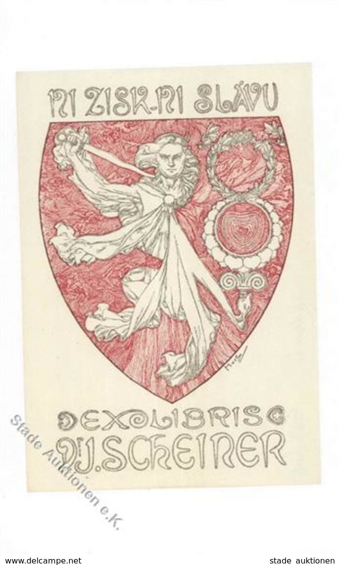 Mucha, Alfons Exlibris Dr. J. Scheiner I-II - Mucha, Alphonse