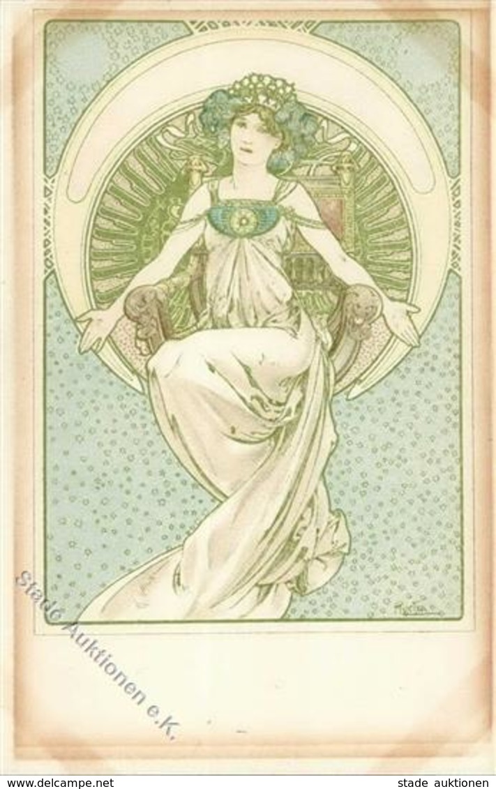 Mucha, Alfons Jugendstil I-II (Ecken Albumspuren) Art Nouveau - Mucha, Alphonse