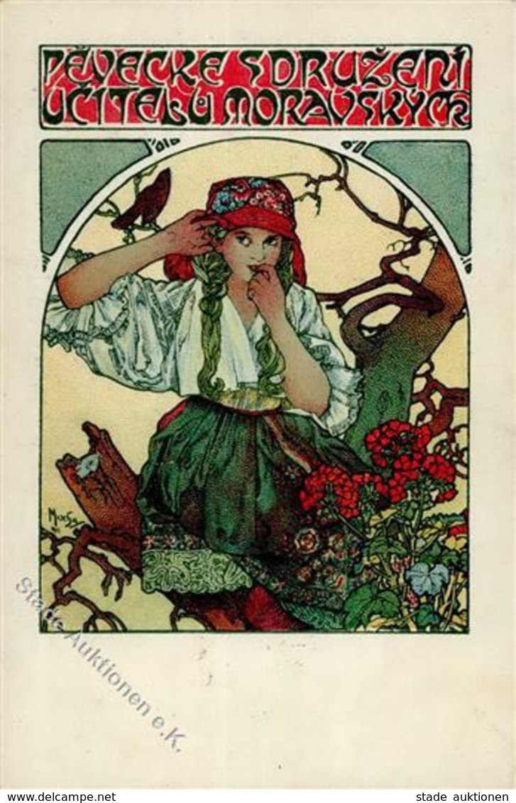 Mucha, Alfons Pévecké Sdruzeni Ucitelu Moravskych (Gesangsverein Mährischer Lehrer) I-II (Druckstellen) - Mucha, Alphonse