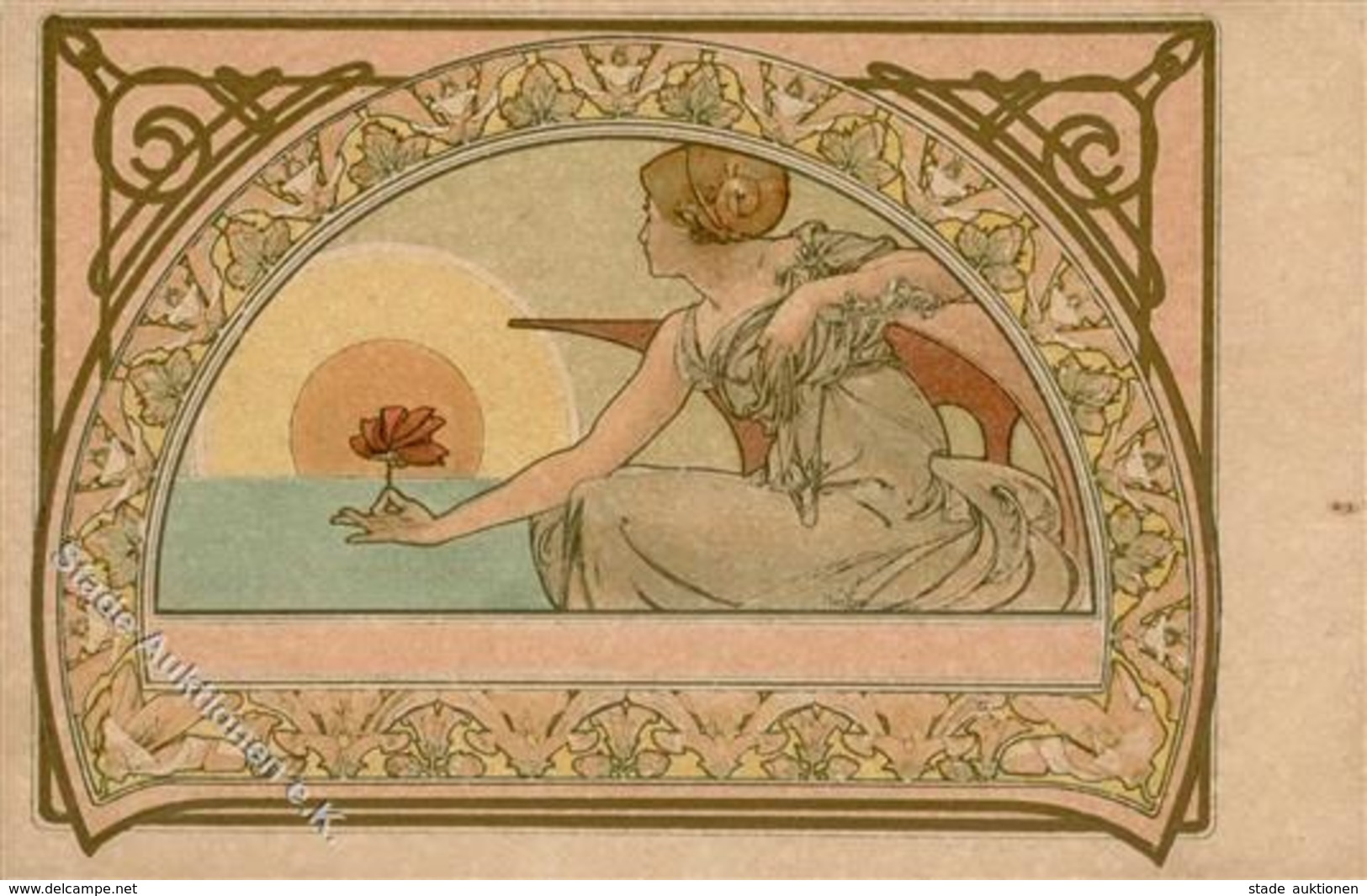 Mucha, Alfons Water Lily I-II (fleckig) - Mucha, Alphonse