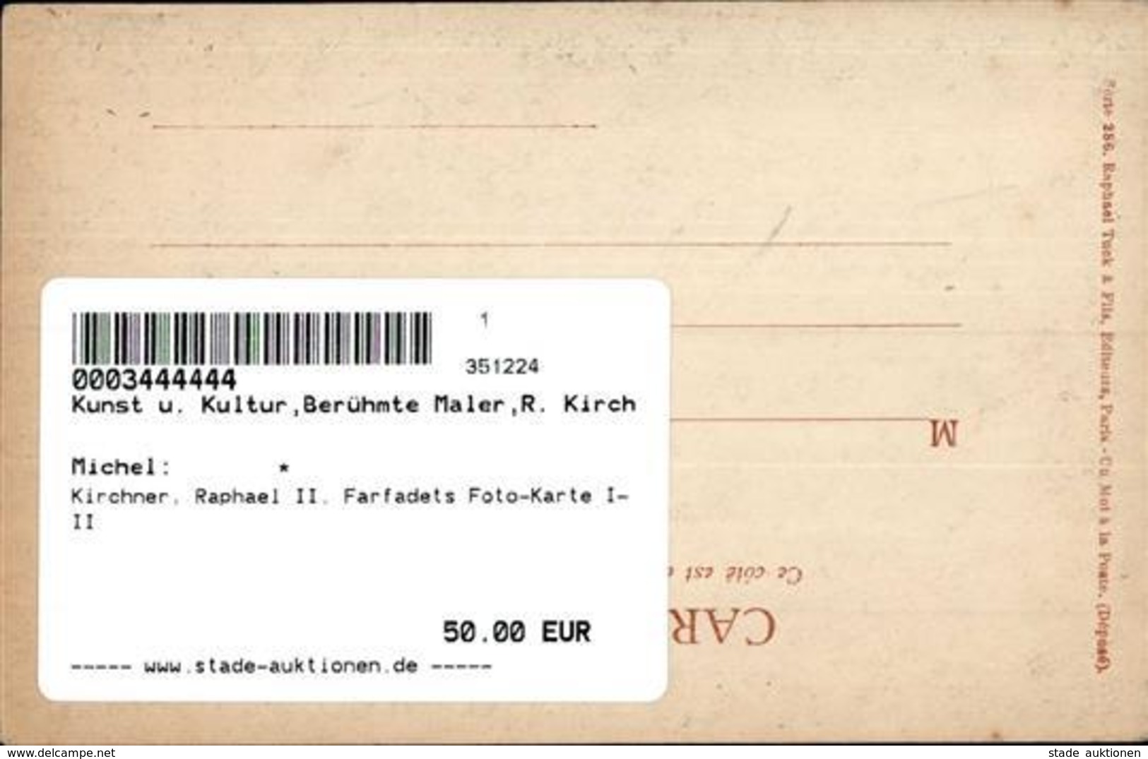 Kirchner, Raphael II. Farfadets Foto-Karte I-II - Kirchner, Raphael