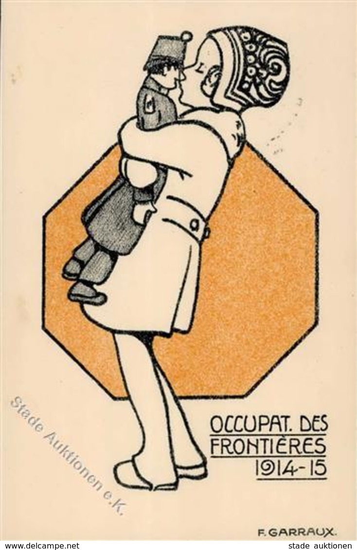 Garraux, F. Kind Soldat Künstlerkarte 1913 I-II (Marke Entfernt) - Otros & Sin Clasificación
