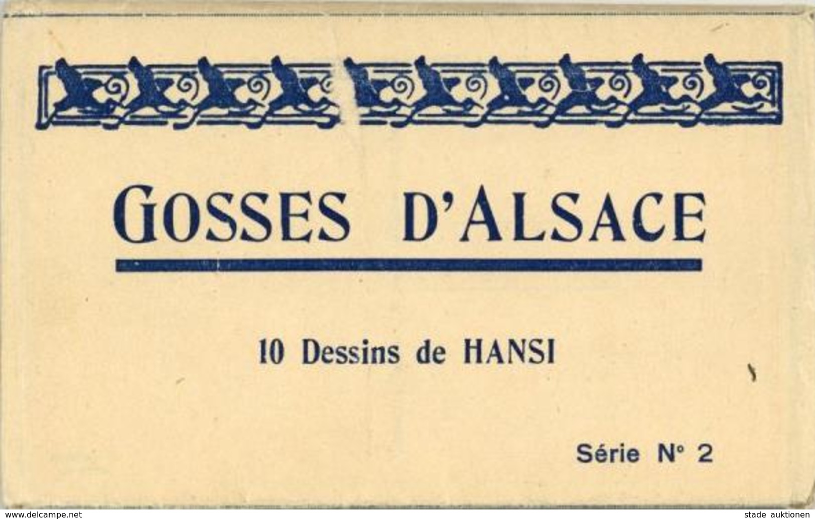 Hansi (Waltz) Gosses D'Alsace 10 Künstler-Karten In Orign. Umschlag I-II - Autres & Non Classés