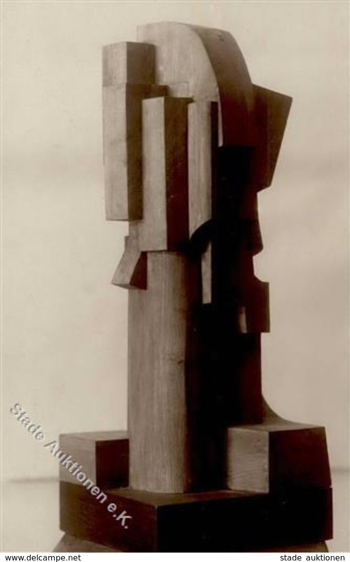 Olvi, H. Holz-Skulptur Foto-Karte I-II - Sonstige & Ohne Zuordnung