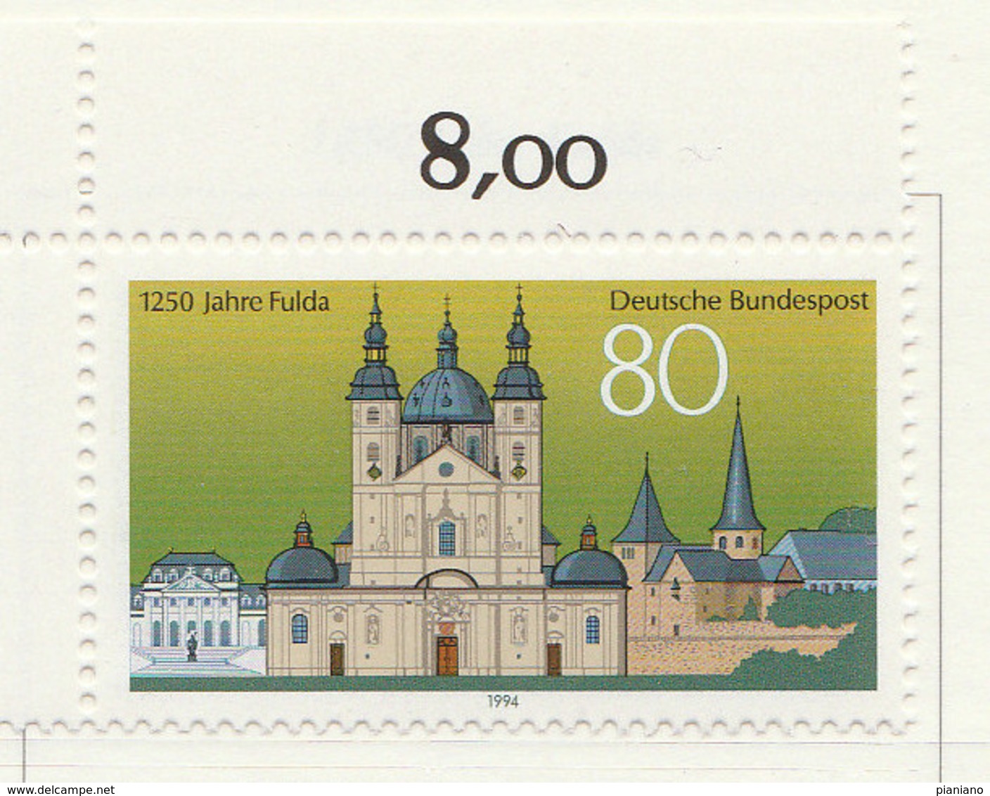 PIA - GER-  1994  : 1250° Anniversario Della Città Di Fulda  -  (Yv 1550) - Unused Stamps