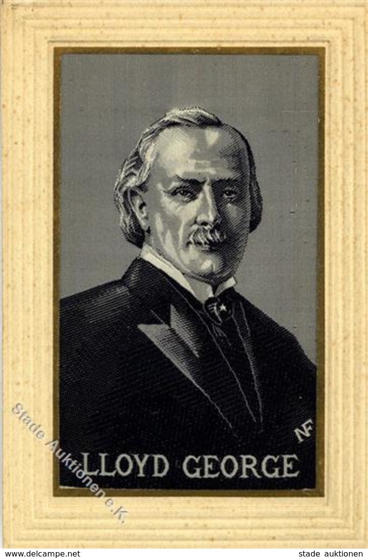 Seide Gewebt Lloyd George I-II Soie - Sonstige & Ohne Zuordnung