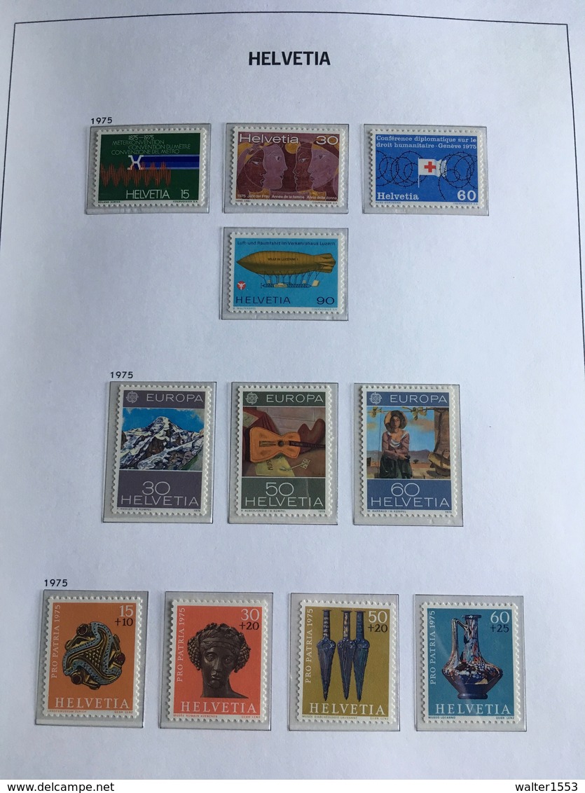 SVIZZERA SWITZERLAND SUISSE SCHWEIZ HELVETIA 1975 1976 1977 1978 1979 ** MNH - Unused Stamps