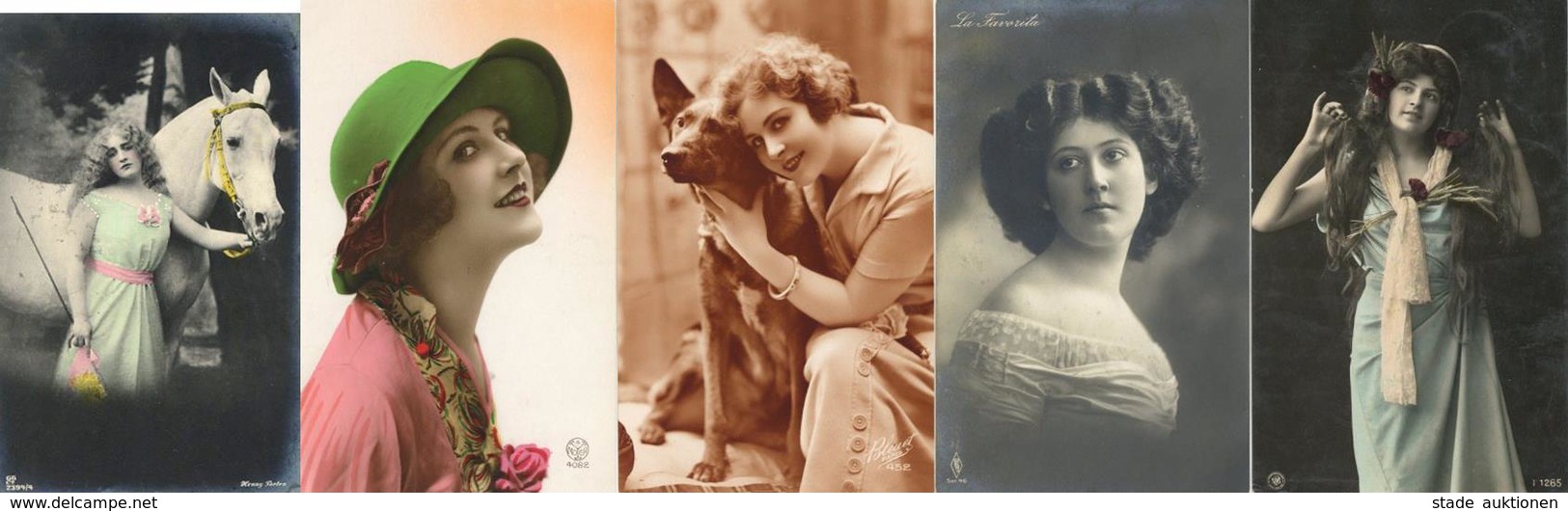 Frauen Poesie Partie Mit Circa 230 Ansichtskarten 1900 Bis 1950 Dabei Viel Foto-Karten I-II Femmes - Autres & Non Classés