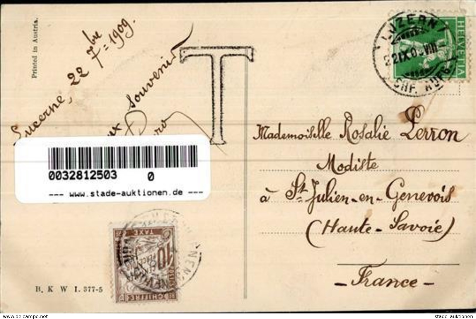 Hutmode Künstlerkarte 1909 I-II - Other & Unclassified