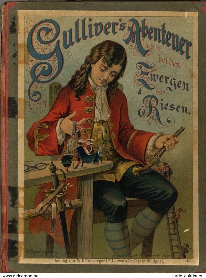 Kinderbuch Gulliver's Abenteuer Bei Den Zwergen Und Riesen Ramberg, Franz O. Jahr Verlag Wilhelm Effenberger 108 Seiten  - Juegos Y Juguetes