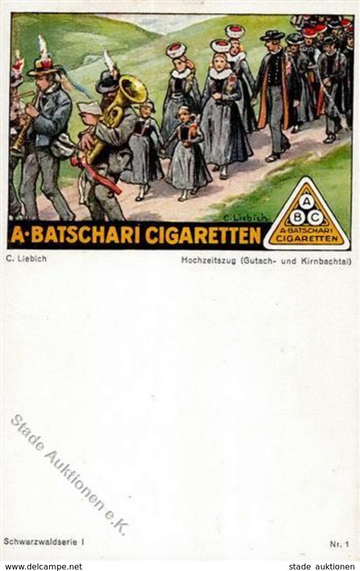 A.BATSCHARI CIGARETTEN - Nr. 1 Sign. C.Liebich I-II - Publicité