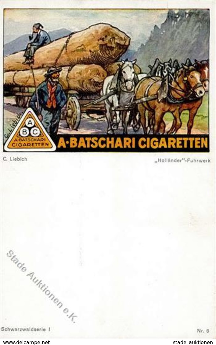 A.BATSCHARI CIGARETTEN - Nr. 6 Sign. C.Liebich I - Publicité