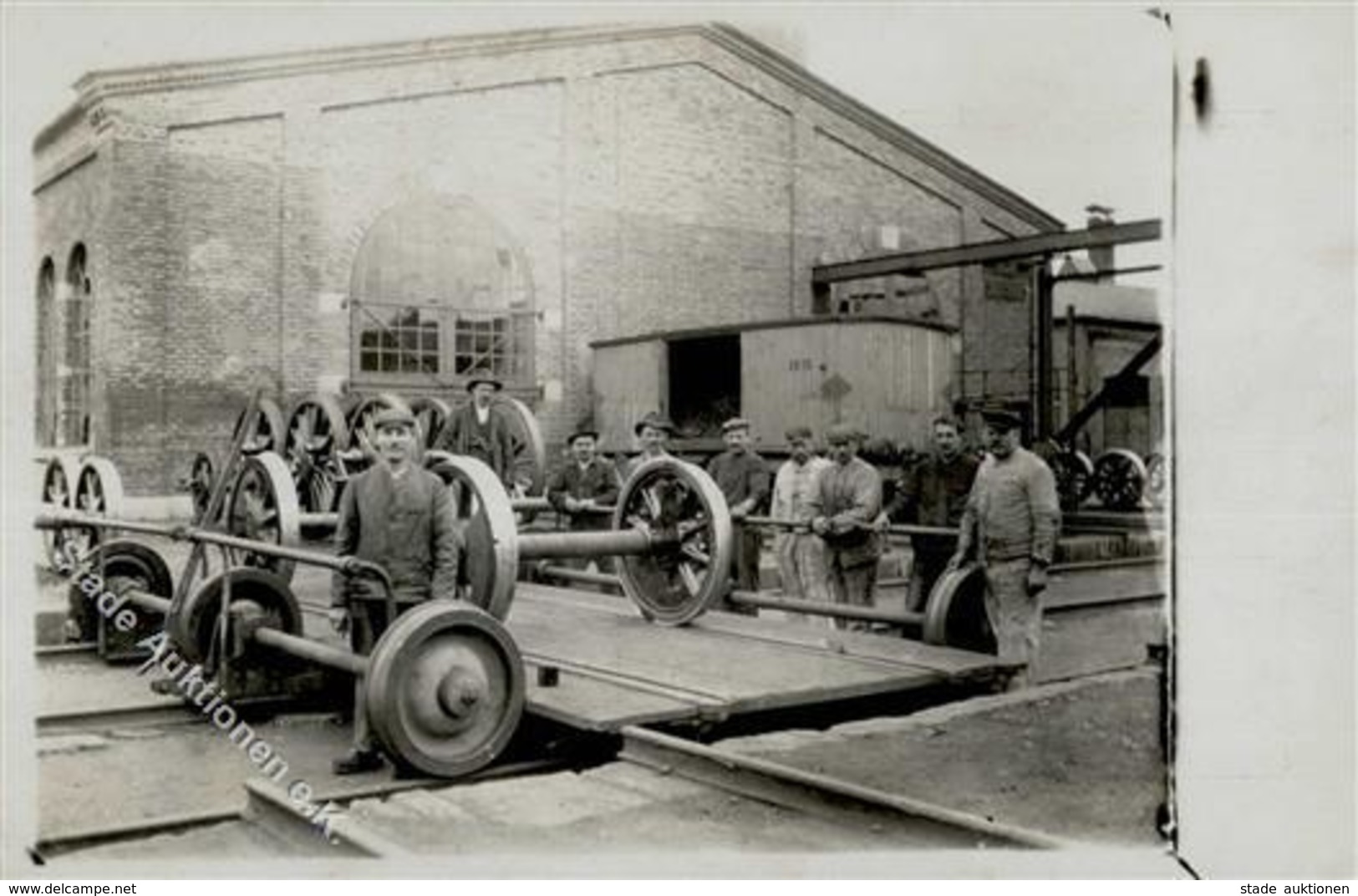 BERUFE/GESCHÄFTE - Foto-Ak -SCHIENENRÄDER - MÜNCHEN 1908- I - Advertising