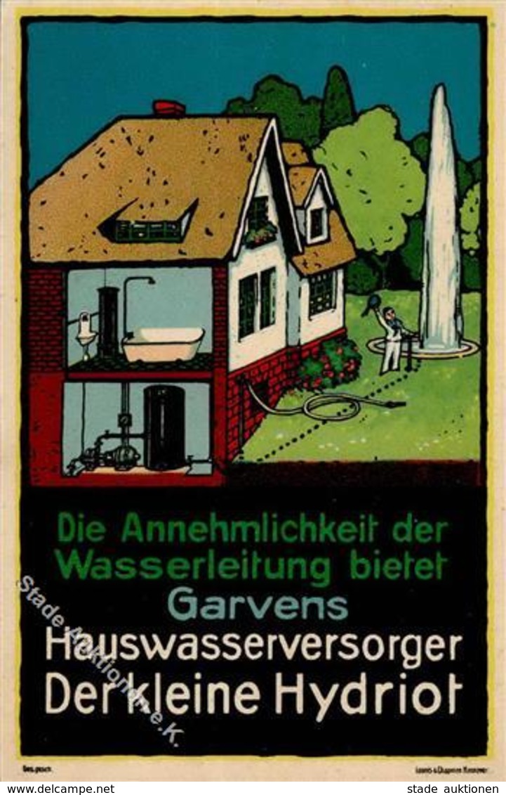 Werbung Garvens Hauswasserversorger Der Kleine Hydriot I-II Publicite - Publicité