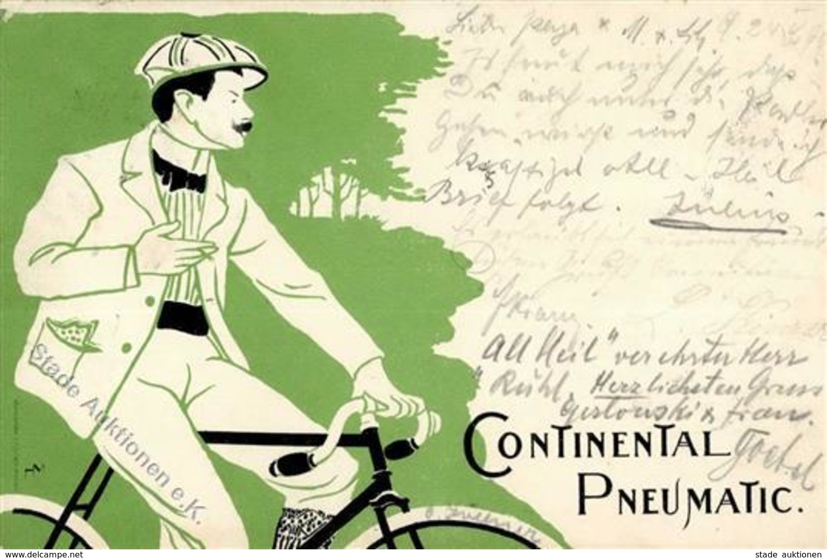 Continental Pneumatic Fahrrad  1898 I-II Cycles - Publicité