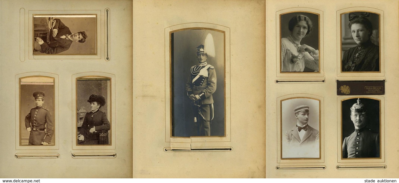 Kabinettfoto U. CDV Lates Album Mit über 60 Fotos Um 1890/1900 I-II (Schließe Defekt) - Autres & Non Classés