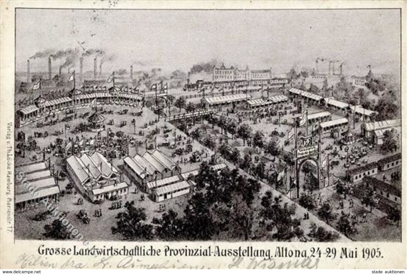 Landwirtschaft Altona (2000) Provinzial Ausstellung Eisenbahn 1905 I-II (fleckig) Paysans Expo Chemin De Fer - Exposiciones