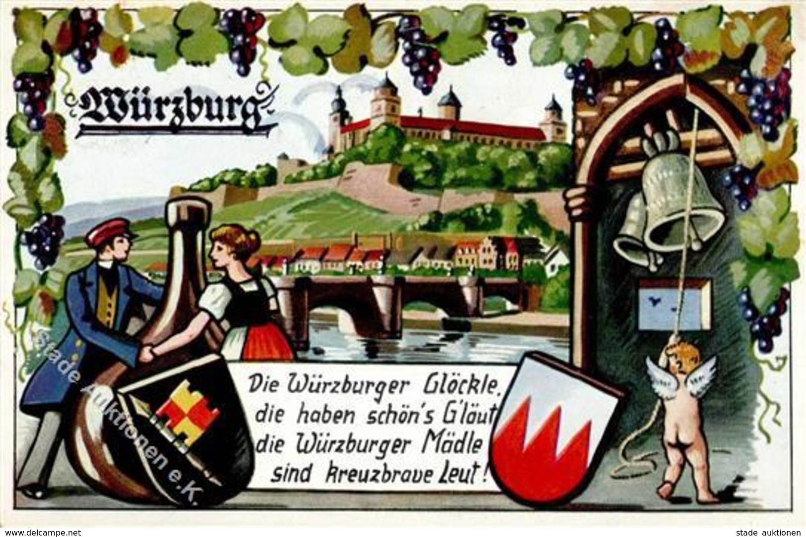 Wein Würzburg (8700) I-II Vigne - Ausstellungen